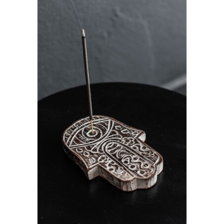 Łapka na kadzidła z drzewa teakowego