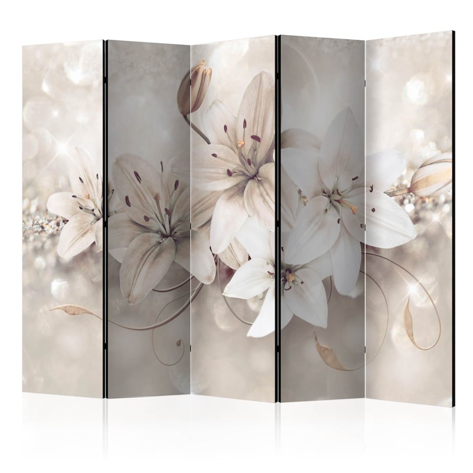 Parawan Dwustronny Diamentowe Lilie 225x172cm
