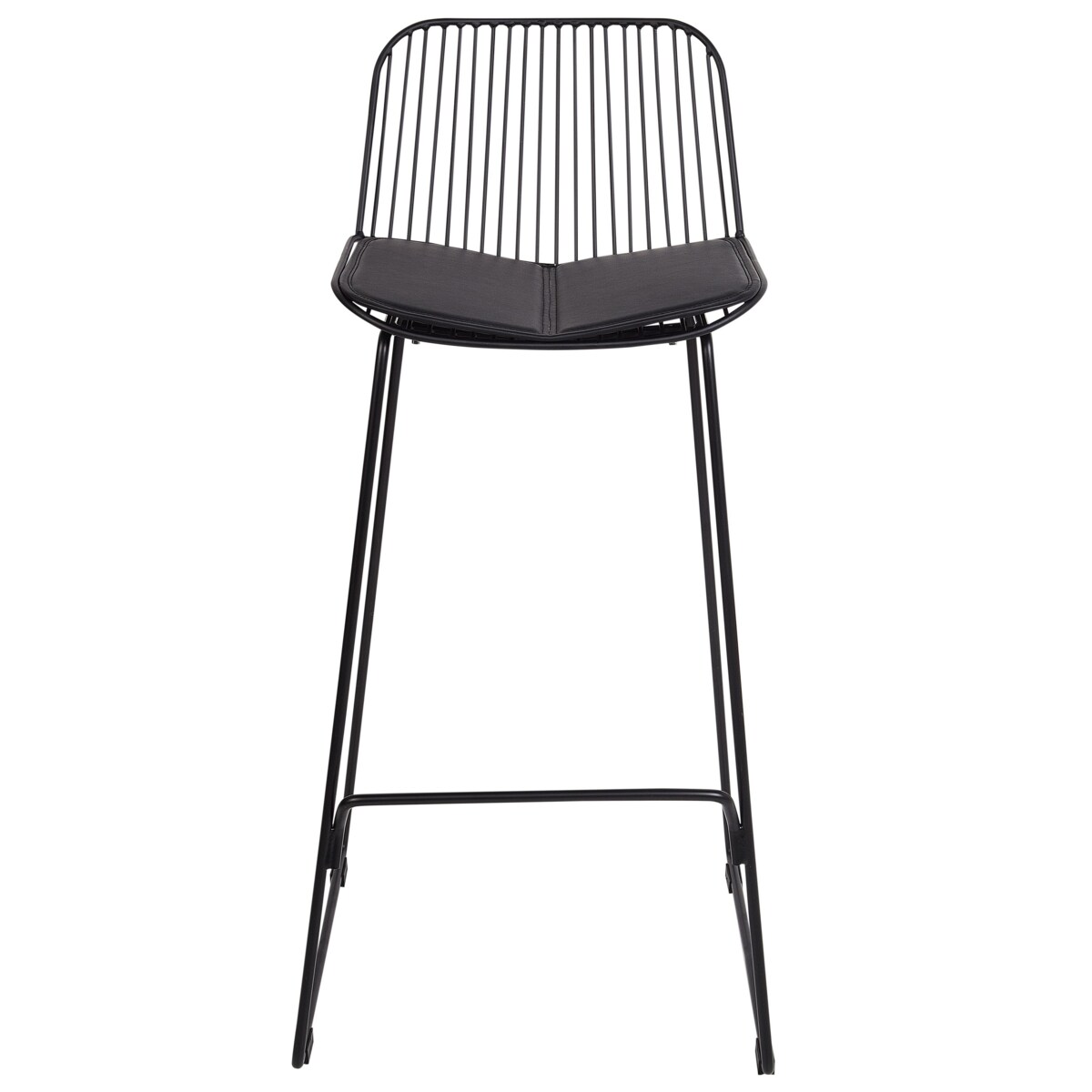 Zestaw 2 krzeseł barowych czarny PENSACOLA