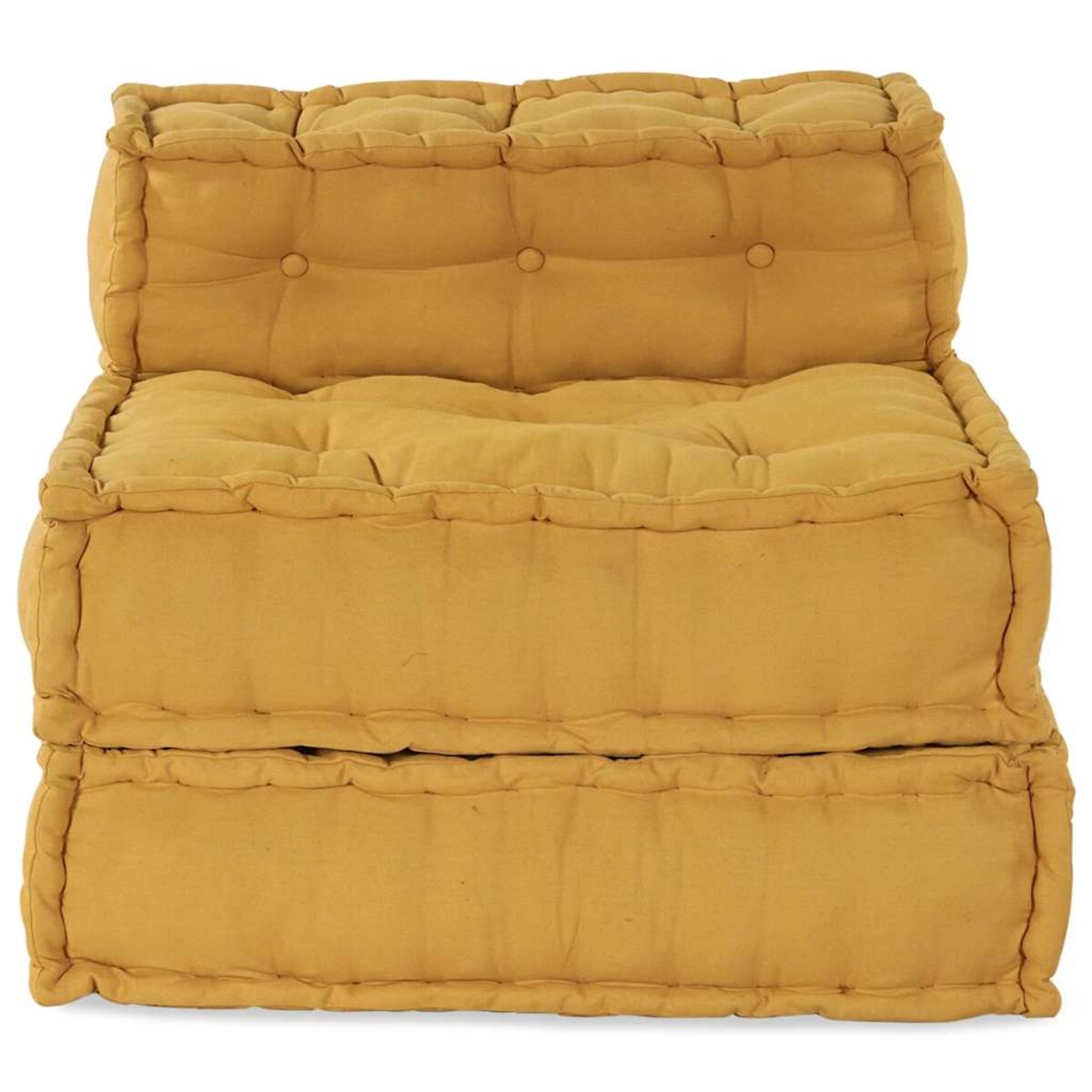 vidaXL Modułowa sofa, żółty, 70x70x54, tkanina