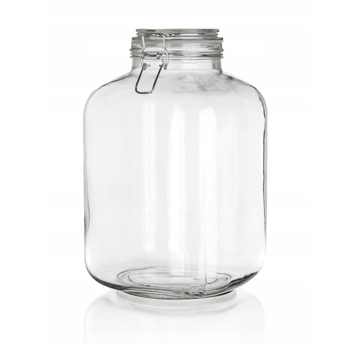 SŁOIK DUŻY szklany 5 L pojemnik hermetyczny klips weki żywność ogórki