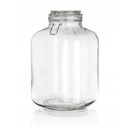 SŁOIK DUŻY szklany 5 L pojemnik hermetyczny klips weki żywność ogórki