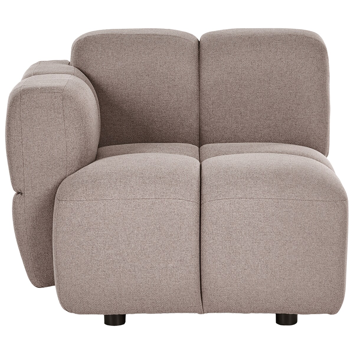 Sofa modułowa dla 2 osób MAKSABERG Beżowoszary