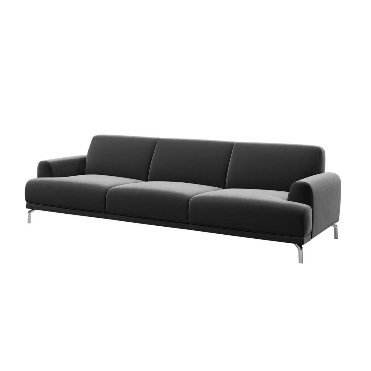 Sofa 3-osobowa Puzo - ciemnoszara