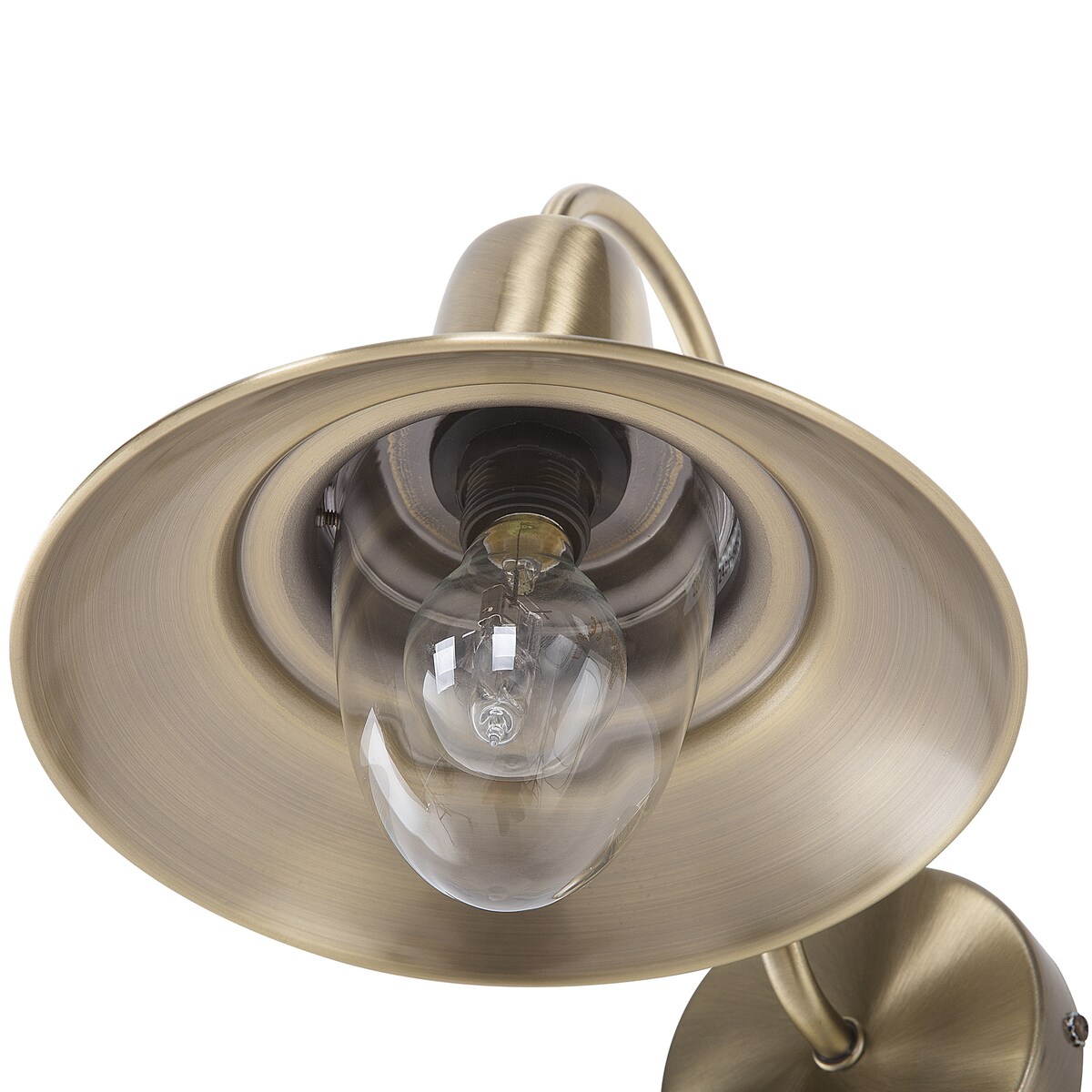 Lampa ścienna LUZA Mosiężny Metal