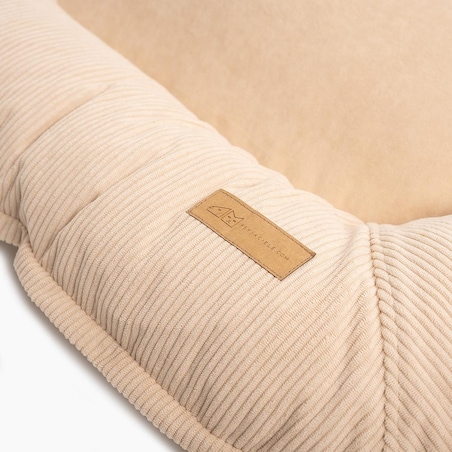 Ponton sztruksowy "Pies on the beach" - Rozmiar: XL