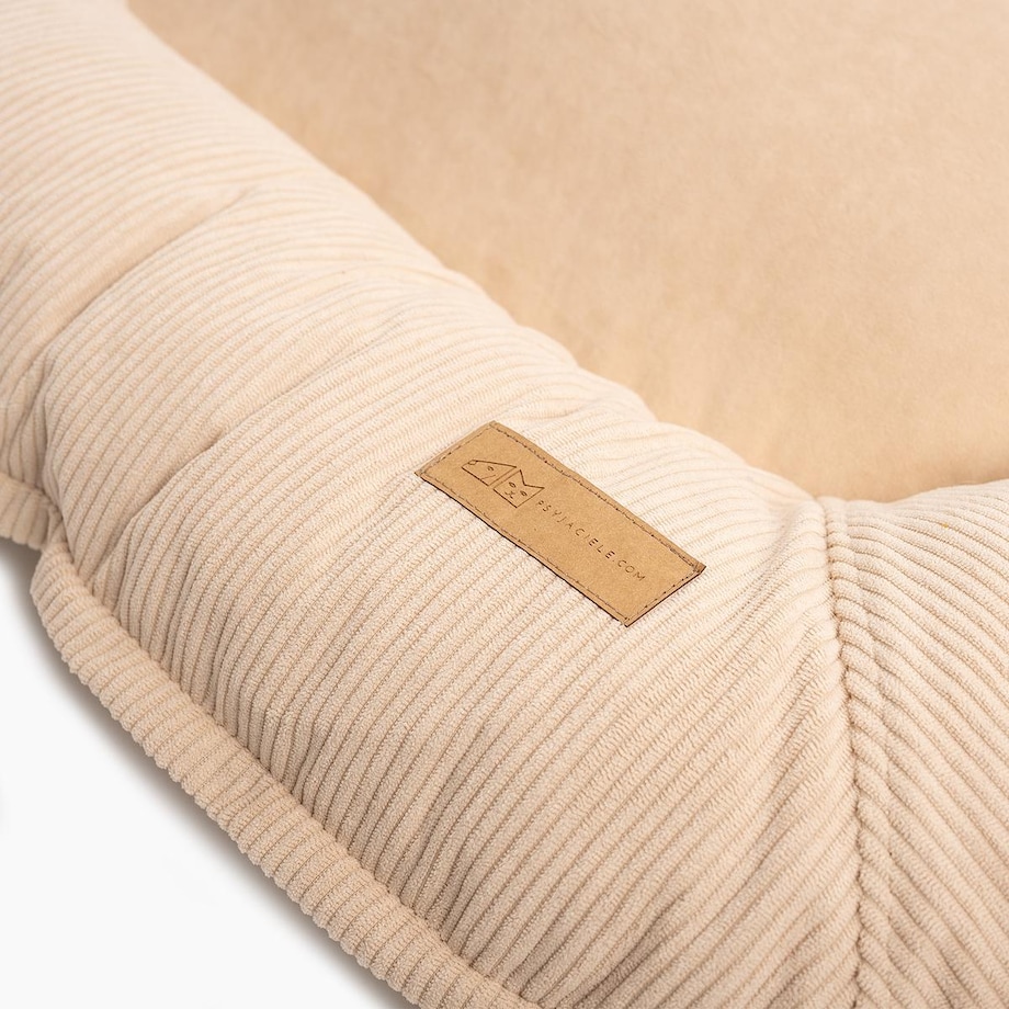 Ponton sztruksowy "Pies on the beach" - Rozmiar: XL