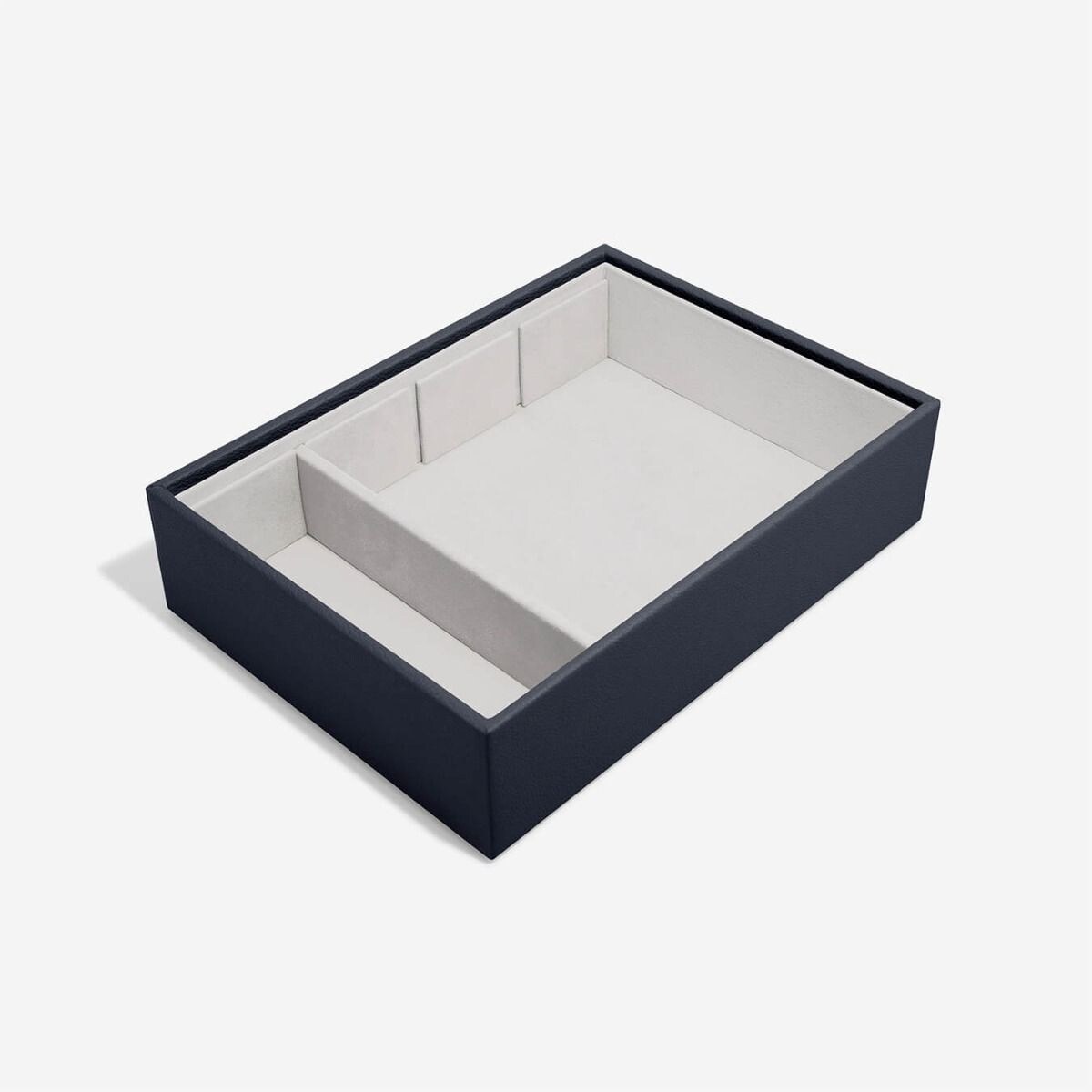 Pudełko na okulary Stackers Classic Pebble granatowe 4 komorowe