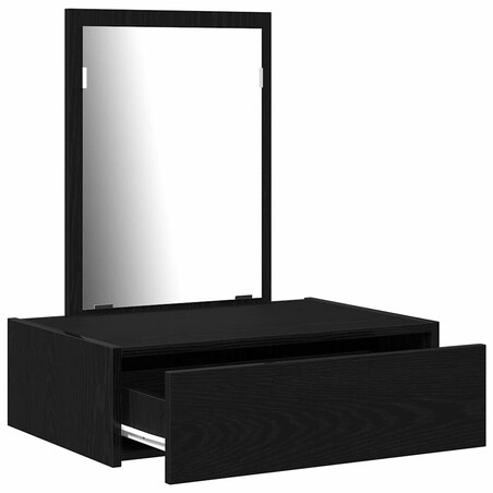 vidaXL Toaletka Czarny 60 x 40 x 70 cm Materiał drewnopochodny
