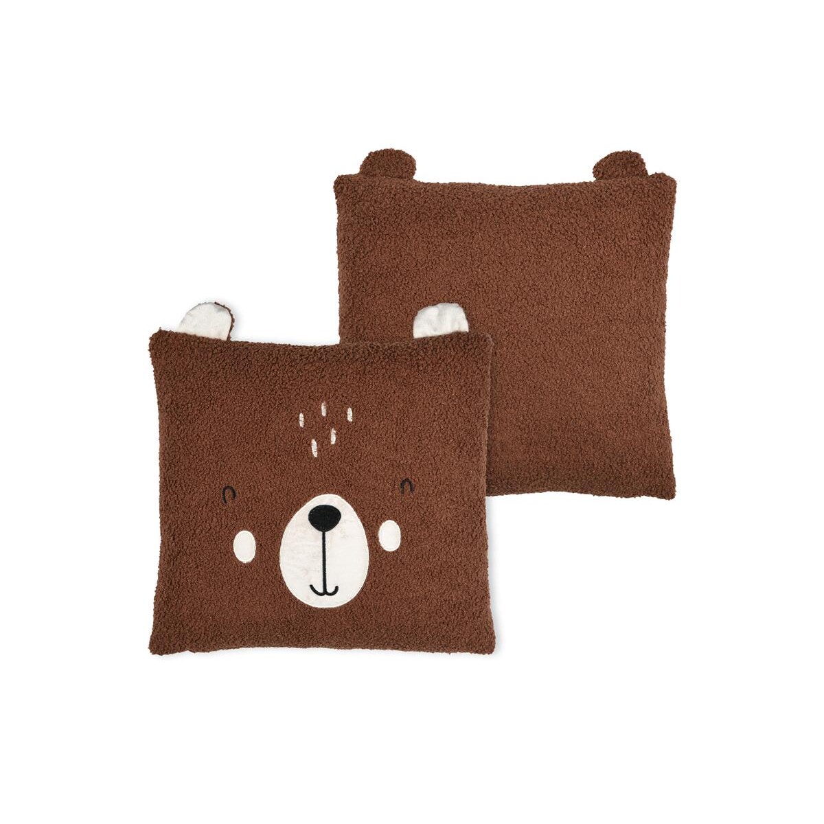 Poduszka dziecięca z uszkami miś GABIN, 40 x 40 cm