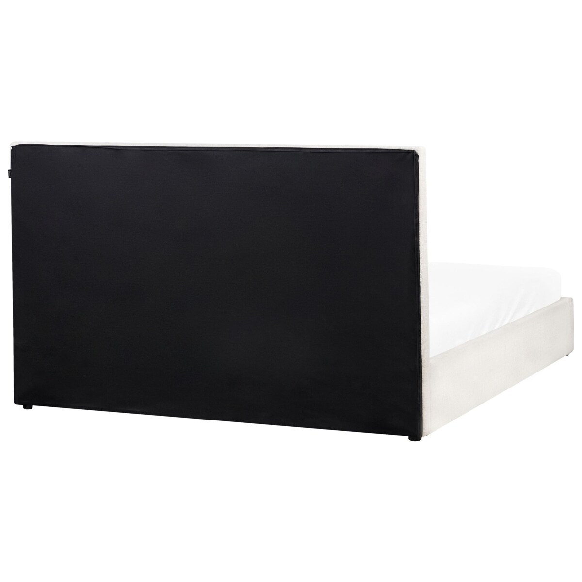 Łóżko z pojemnikiem LAGORD 180 x 200 cm Złamana biel