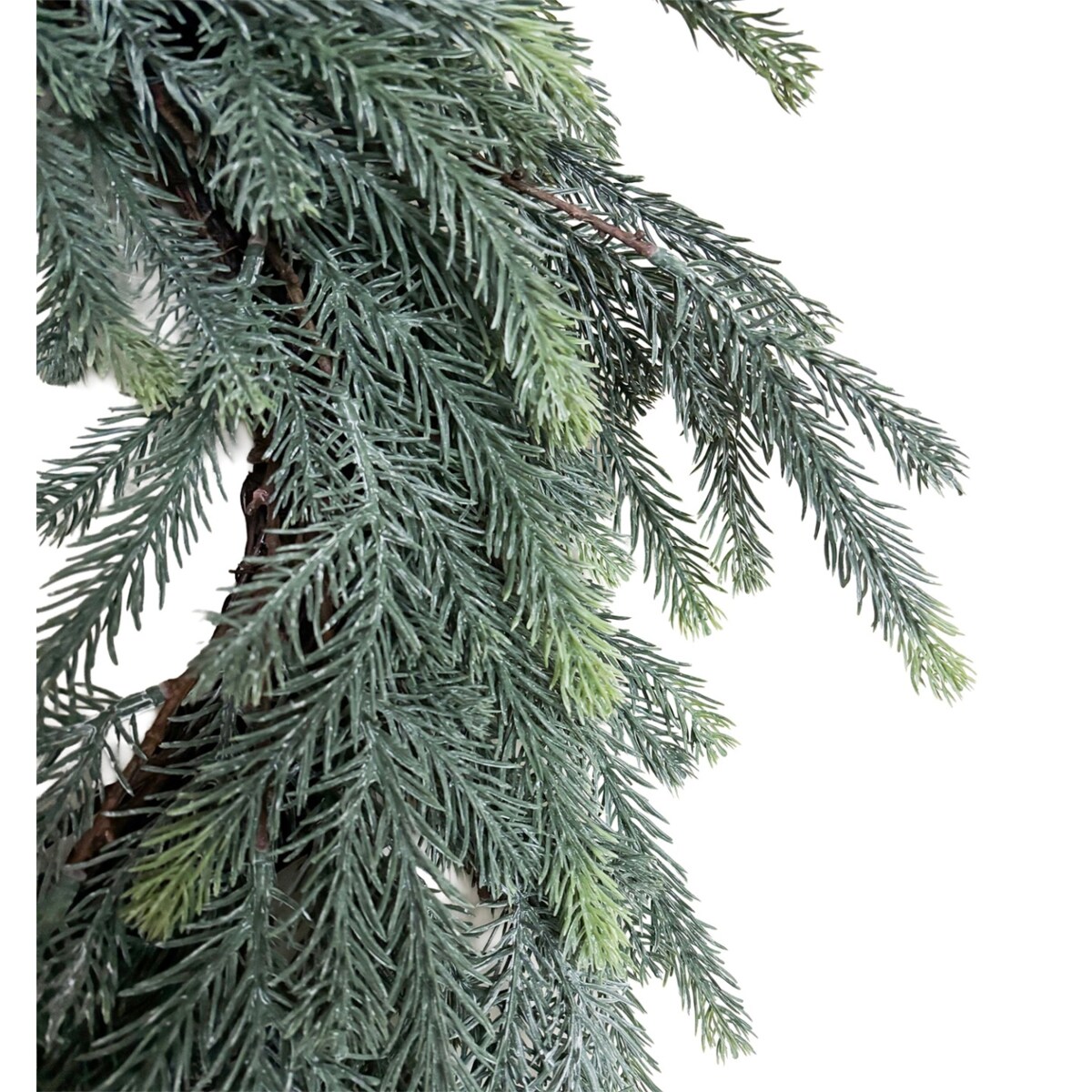 Wianek Świąteczny Świerk Ośnieżony XXL 70 cm