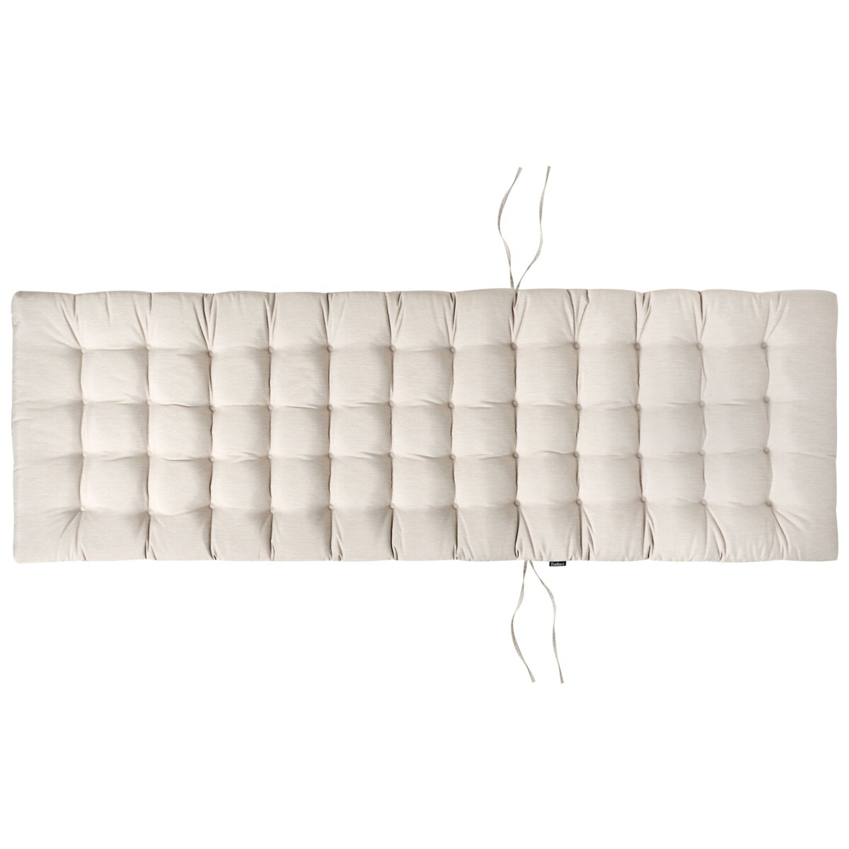 Leżak ogrodowy z poduszką CESANA PREMIUM Drewno akacjowe Jasnobeżowy