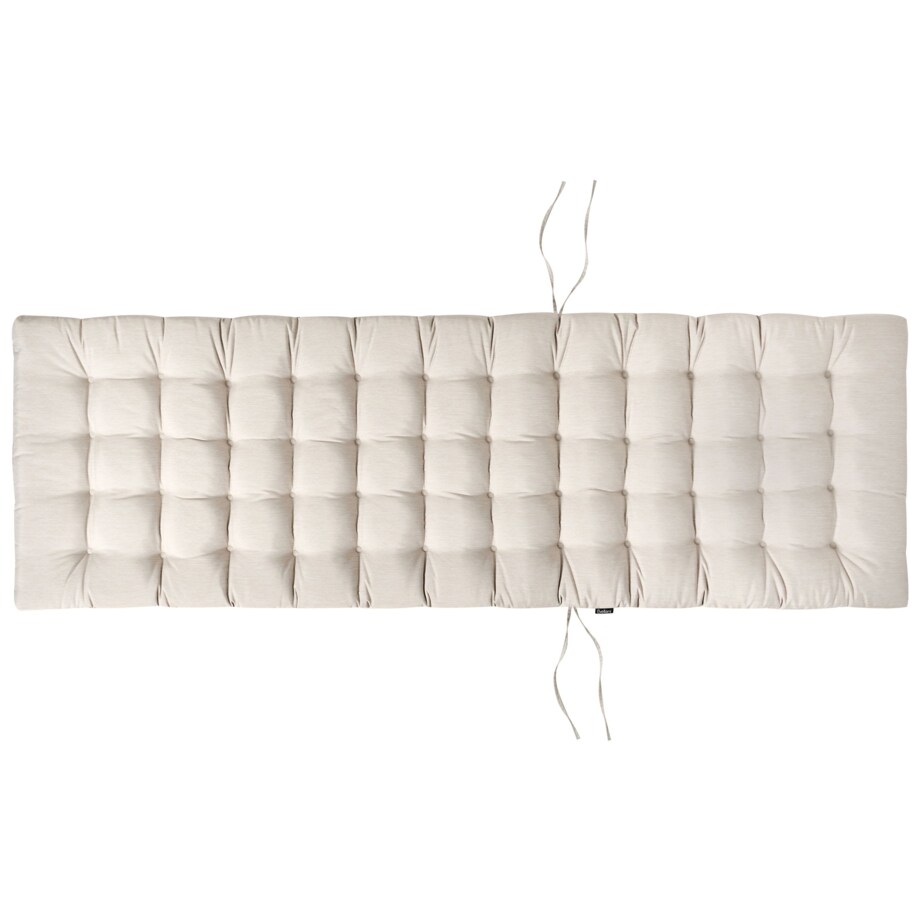 Leżak ogrodowy z poduszką CESANA PREMIUM Drewno akacjowe Jasnobeżowy