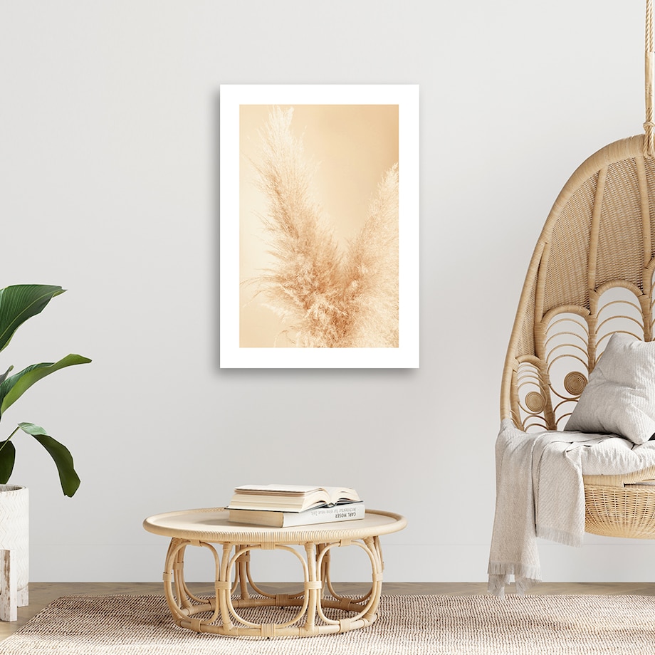 Obraz na płótnie, Trawa pampasowa w przybliżeniu