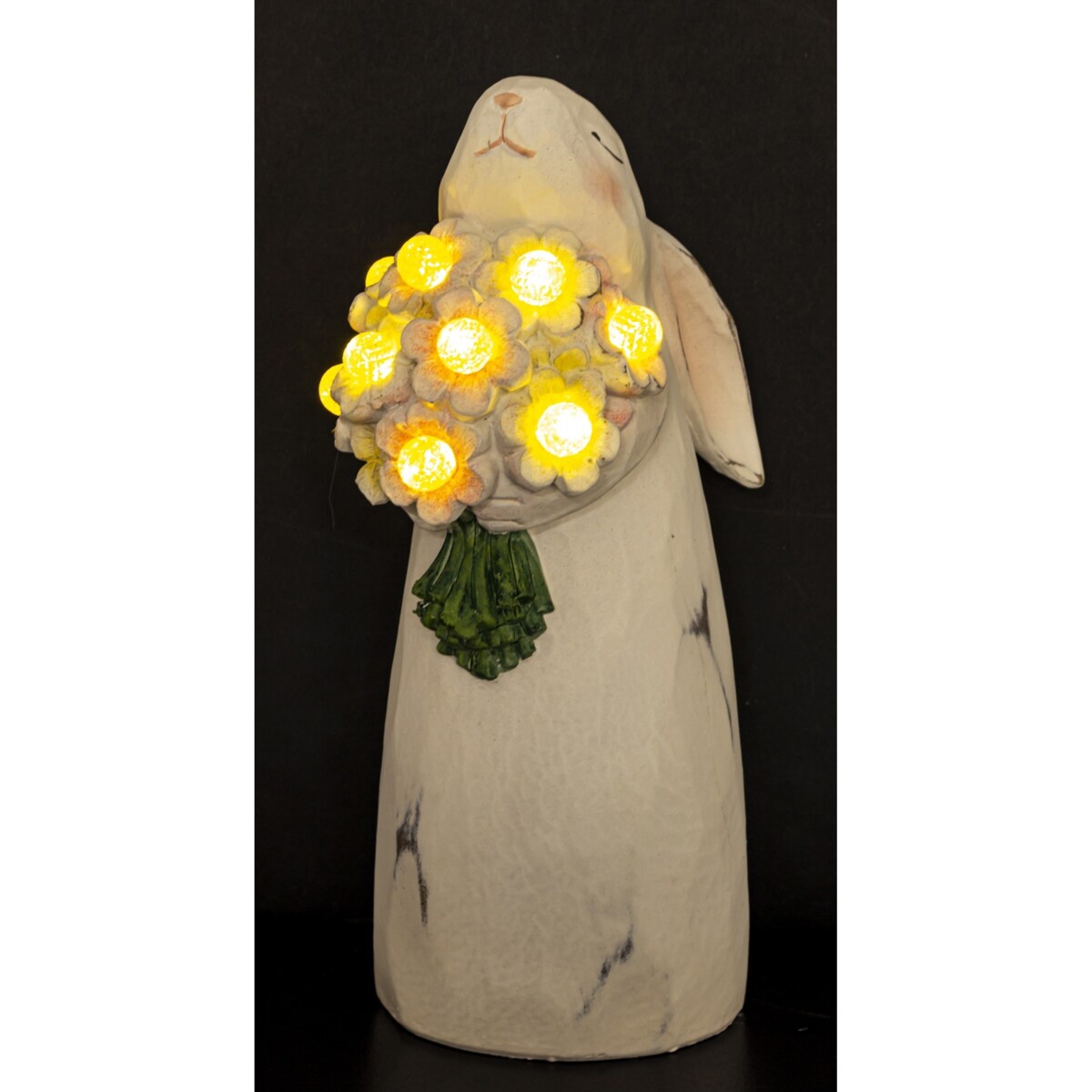 Dekoracja - LED króliczka z bukietem 26x9,5x14 cm piękny zapach