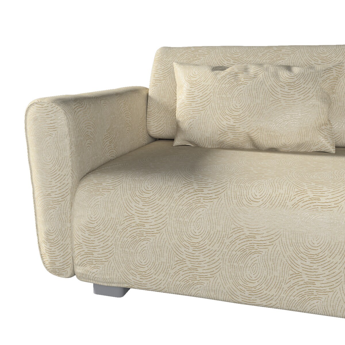 Pokrowiec na sofę 2-osobową Mysinge, beżowo-złoty wzór, sofa Mysinge 2-os., Living II