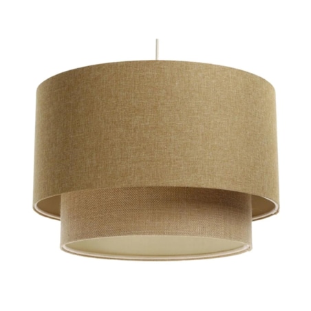 Lampa wisząca ERUTAN DOUBLE 60 żółta/beżowa