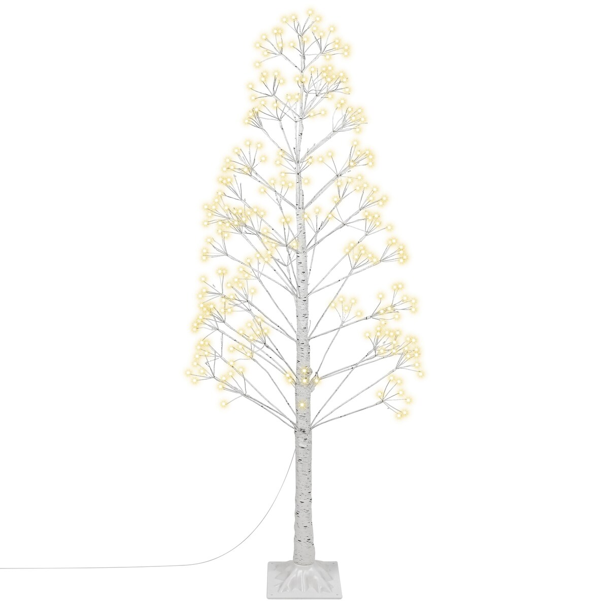 Dekoracja ogrodowa LED ALBIONI Drzewko 180 cm Biały