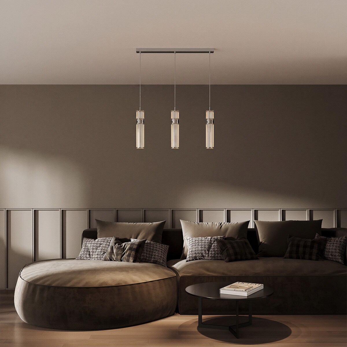 Lampa sufitowa wisząca Light Prestige Ambiente transparentny LED CCT 3000K/4000K/6000K (regulowana) 1 szt.