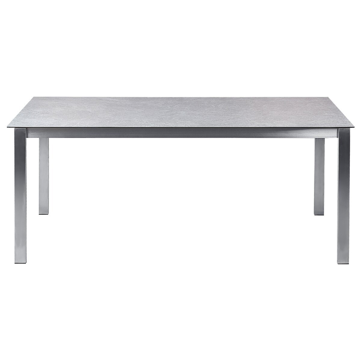 Stół ogrodowy COSOLETO 180 cm 90 cm Szkło Szary