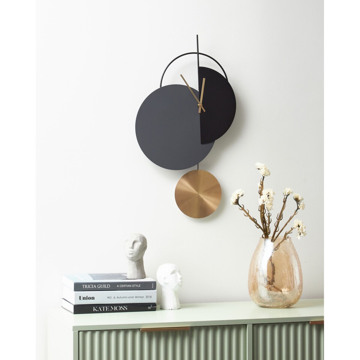 Zegar ścienny NENDAZ Stal Szary