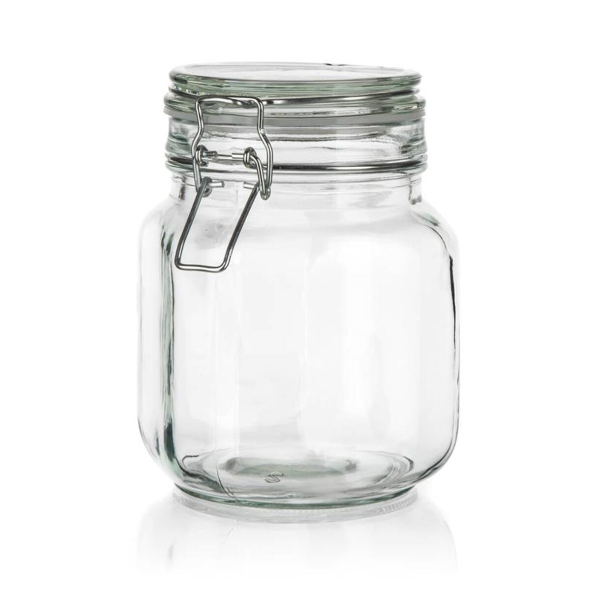 SŁOIK szklany pojemnik na weki przetwory 1 L z klipsem hermetyczny dżem