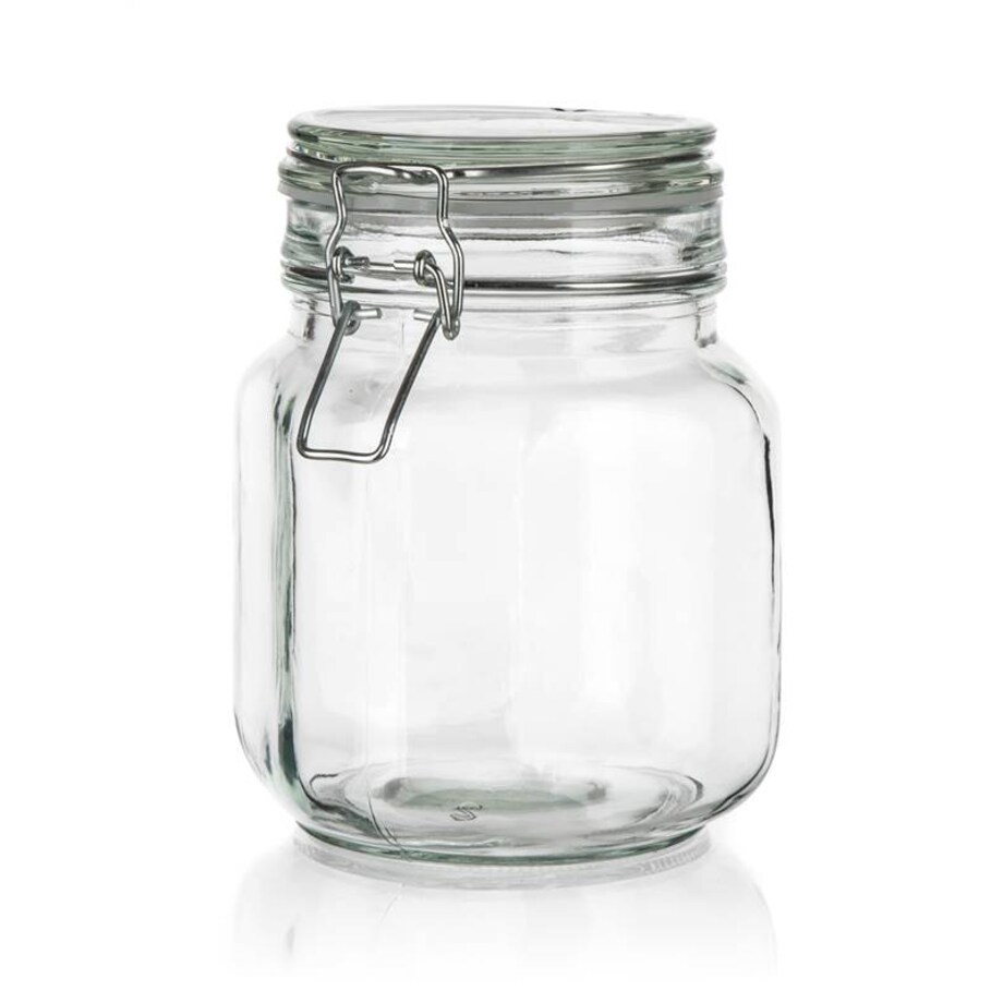 SŁOIK szklany pojemnik na weki przetwory 1 L z klipsem hermetyczny dżem
