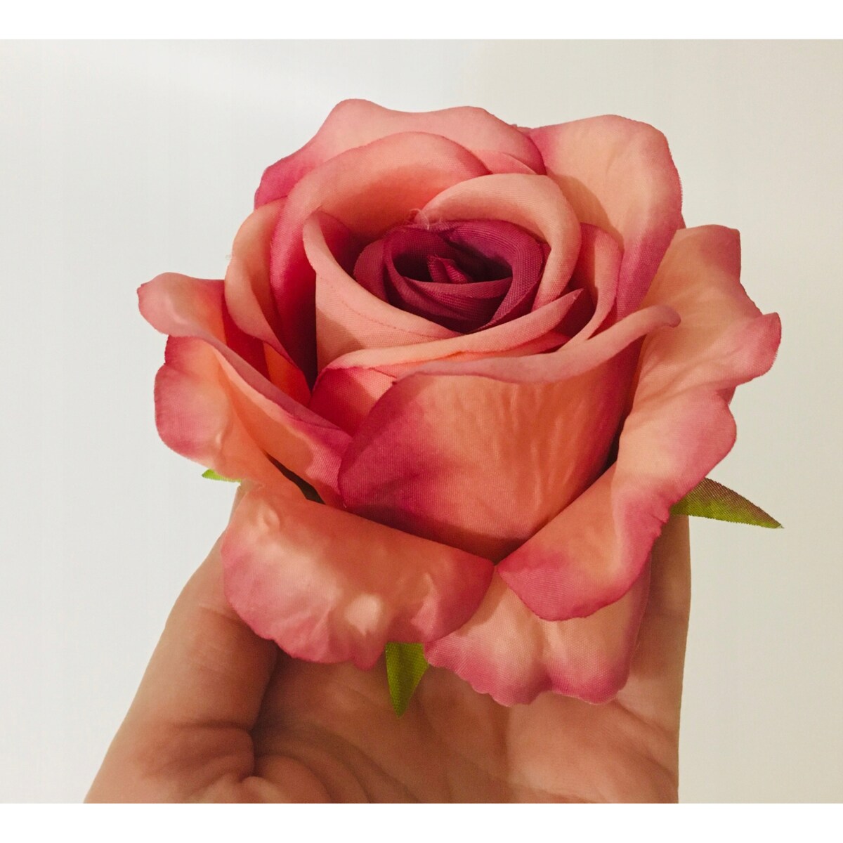 6x Róża sztuczna wyrobowa do wiązanek główka pąk święta kwiaty róże duże