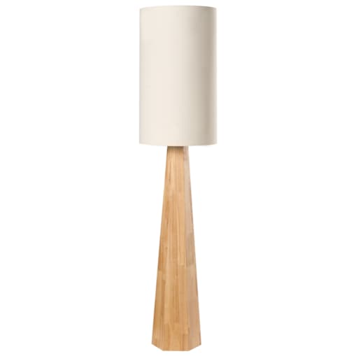 Lampa podłogowa ILALA Drewno kauczukowe Naturalny