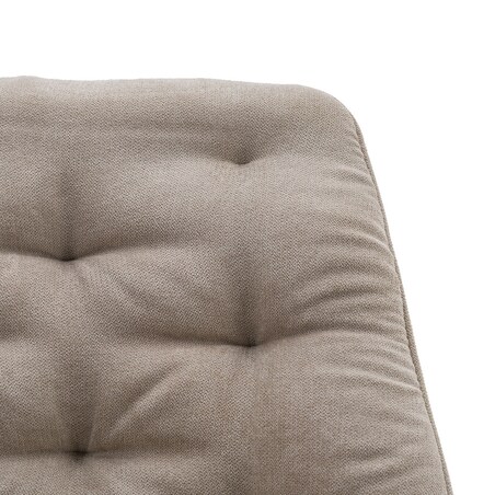 Krzesło tapicerowane LUMO beżowe czarne nogi do salonu biura