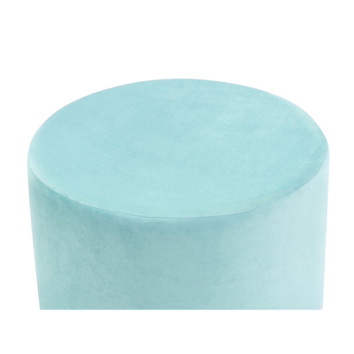 Puf MILLEN Welur Miętowy 61 cm 61 cm 36 cm