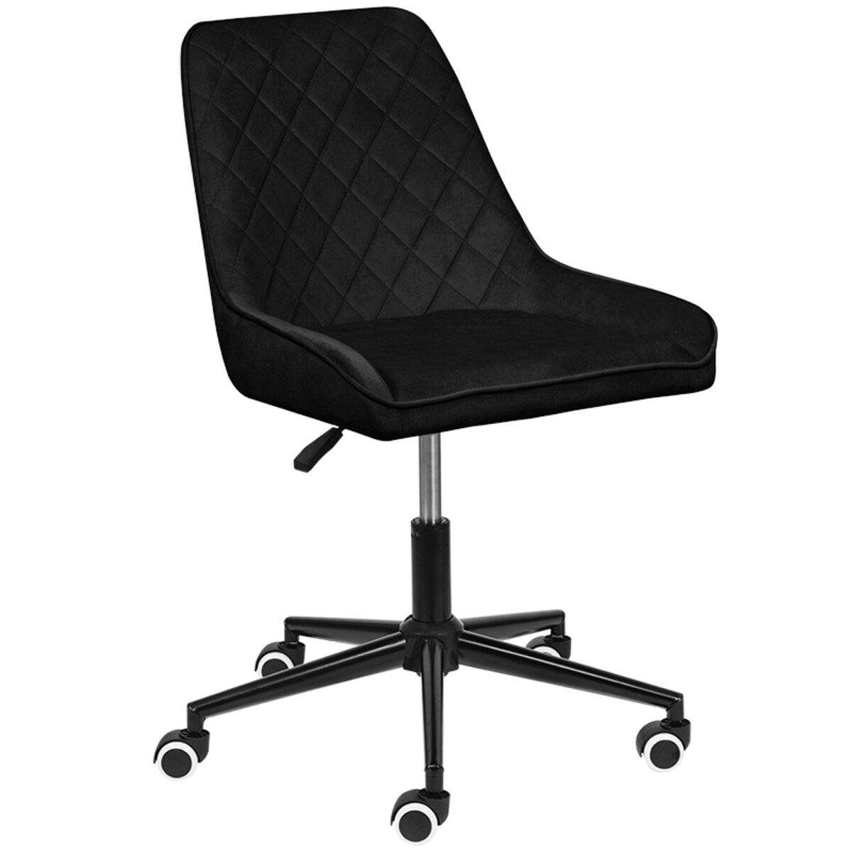 Fotel biurowy krzesło obrotowe regulowane czarne do biurka