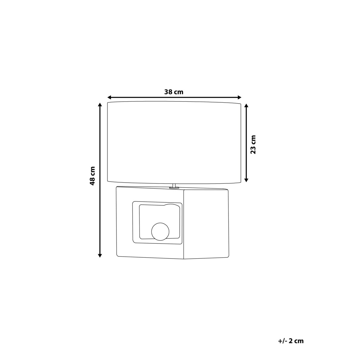 Lampka nocna porcelanowa szara DUERO