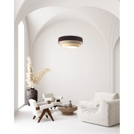 Lampa wisząca TRIO MIX brązowa/beżowa/biała