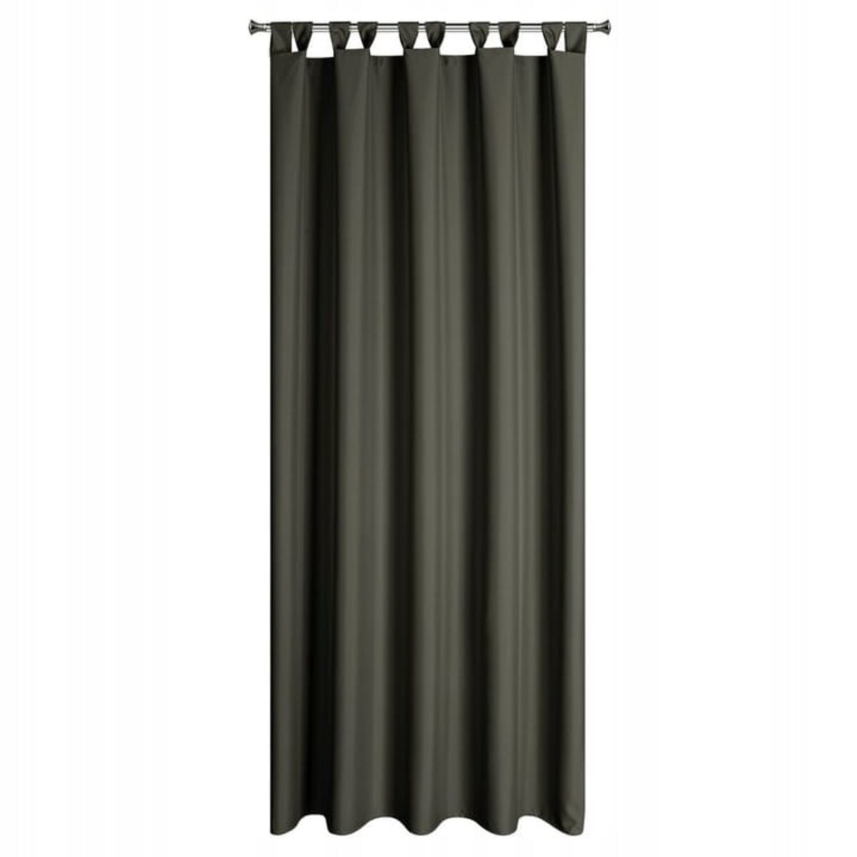 Zasłona Ogrodowa Tarasowa Wodoodporna 155 x 200 cm Grafitowa na Szelkach Rzep