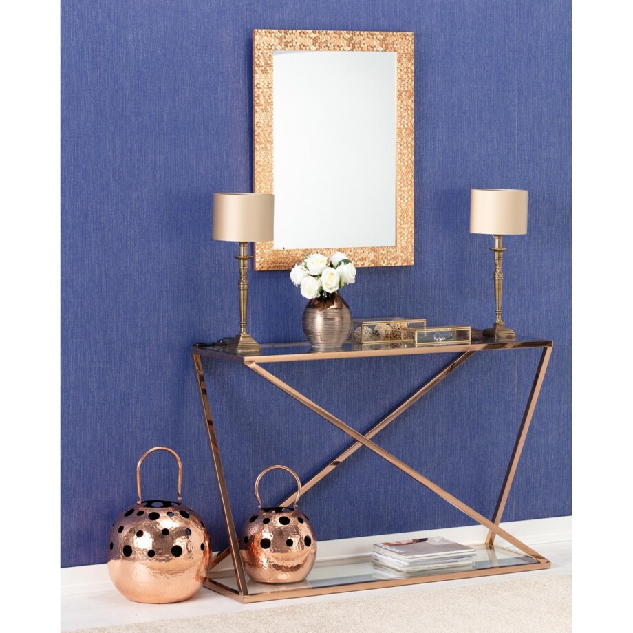 Konsola Vertigo rose gold 120x40x80cm, 120 x 40 x 80 cm