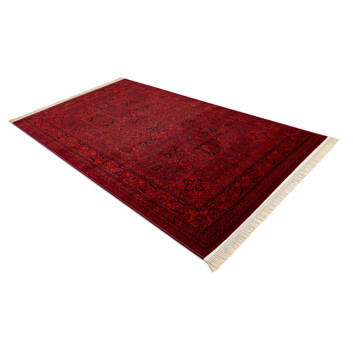 Dywan ORIENT 5365 bordo / czarny Ramka, 200x290 cm
