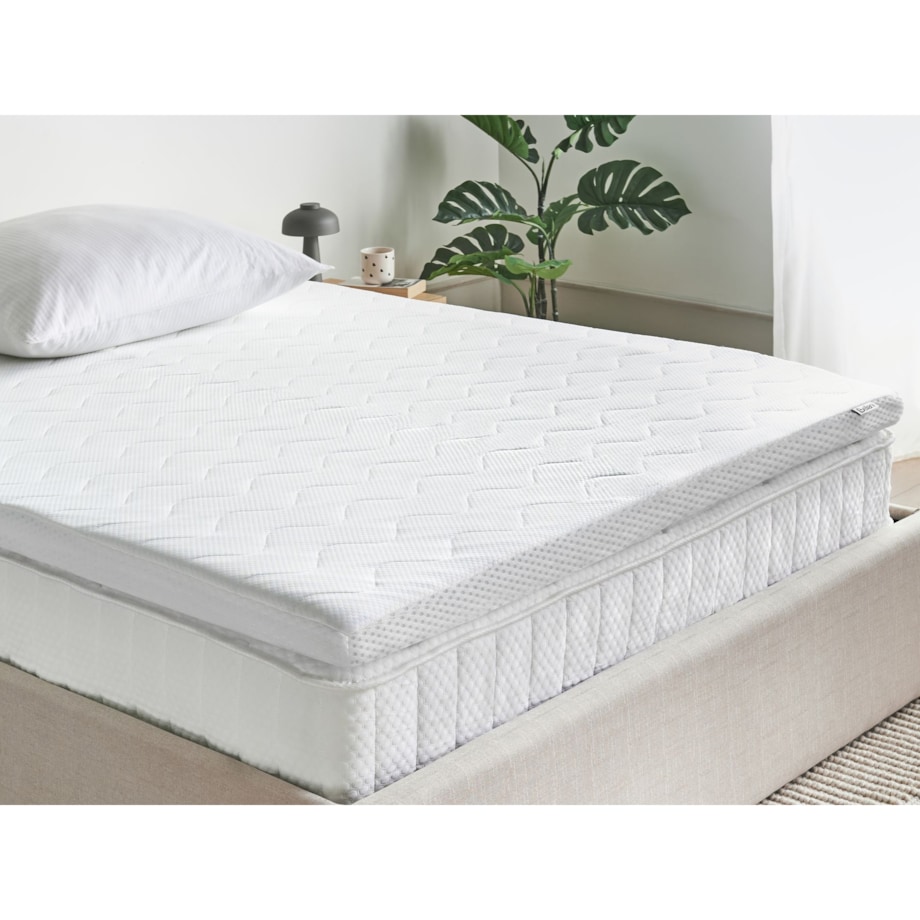 Materac nawierzchniowy topper żelowy piankowy 140 x 200 cm FROSTY