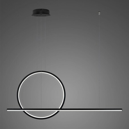 Lampa wisząca Linea No.2 100 40cm czarna 3k