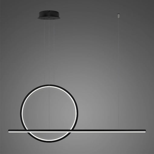 Lampa wisząca Linea No.2 100 40cm czarna 3k