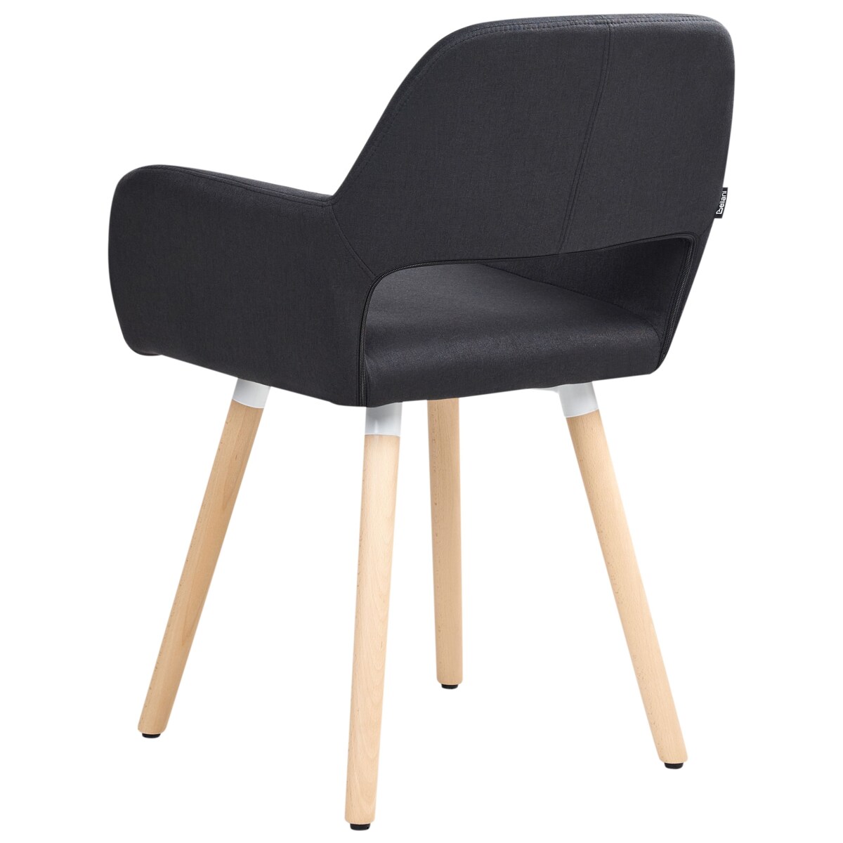 Zestaw 2 krzeseł do jadalni CHICAGO Czarny