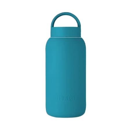 MUUKI DAILY BOTTLE szklana butelka na wodę 720 ml, Tahiti Blue