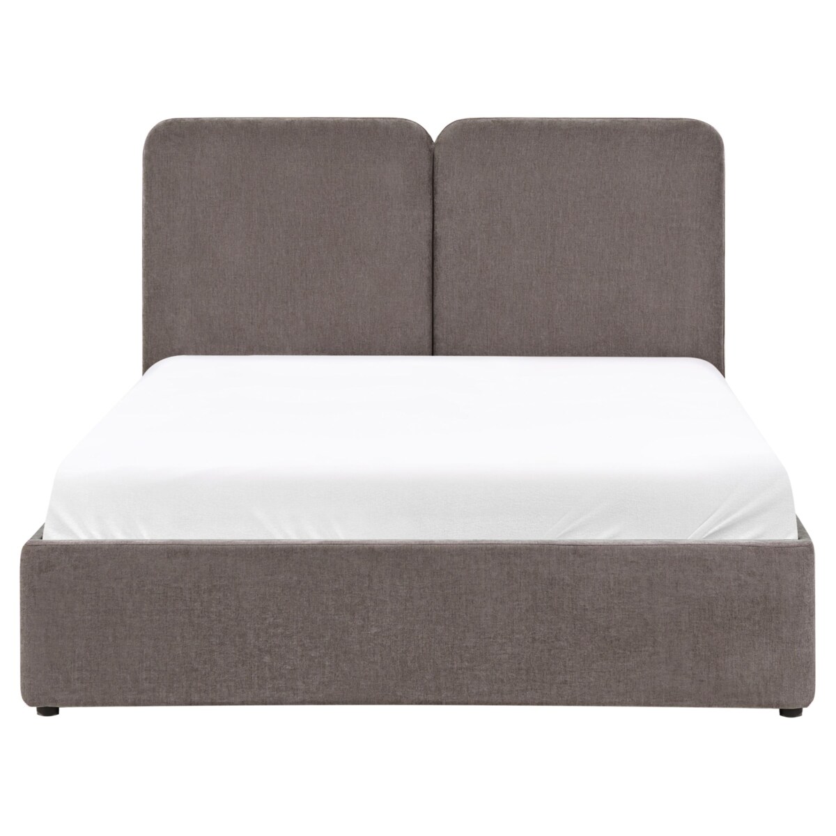 Łóżko z pojemnikiem ARBOIS 140 x 200 cm Beżowoszary