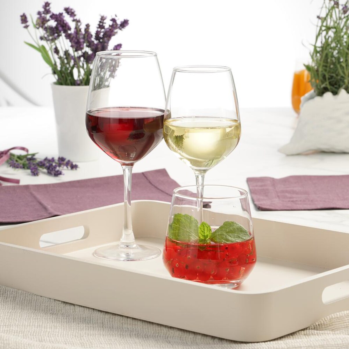 VILLA ITALIA Kieliszki do wina czerwonego 450 ml 6 sztuk SONATA