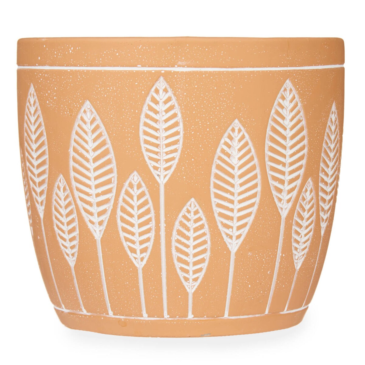 Osłonka na doniczkę z terakoty LEAVES