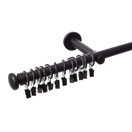 Karnisz pojedynczy Modern black matt 240cm, 240 cm