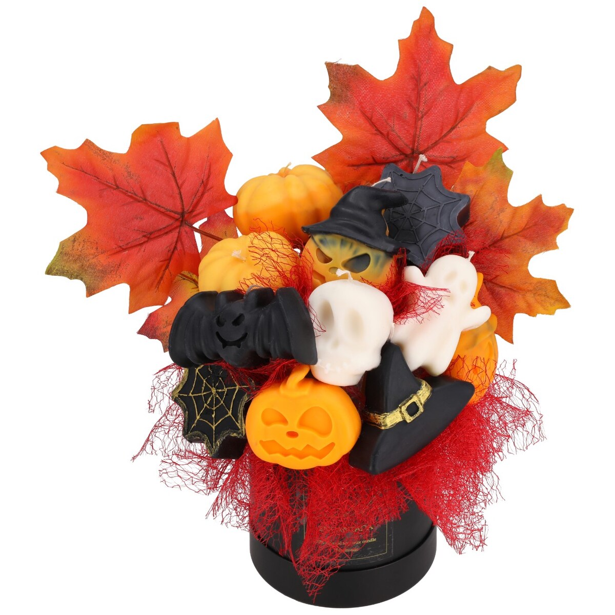 Świeca sojowa ZAPACHOWA świeczka HALLOWEEN dynia FLOWERBOX jesienna BUKIET