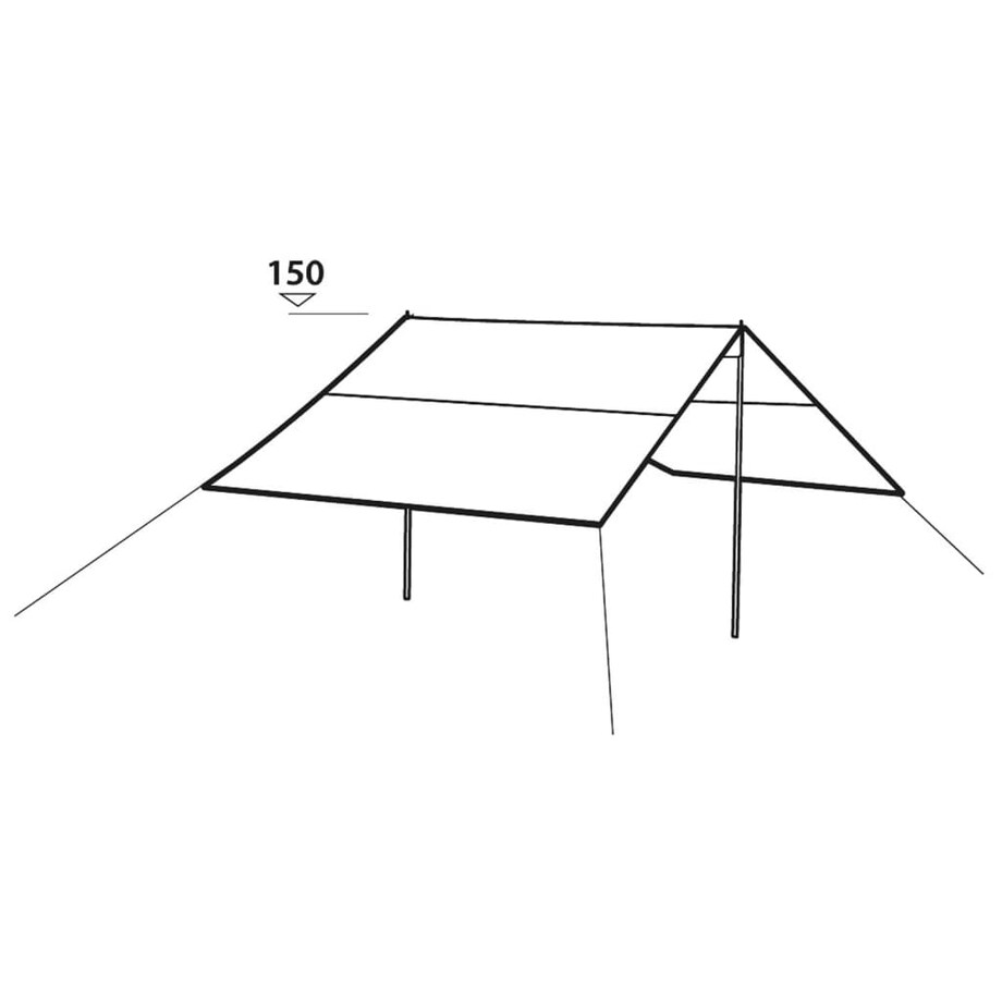 Easy Camp Namiot typu tarp Cliff, 2,6x2 m, szaro-piaskowy