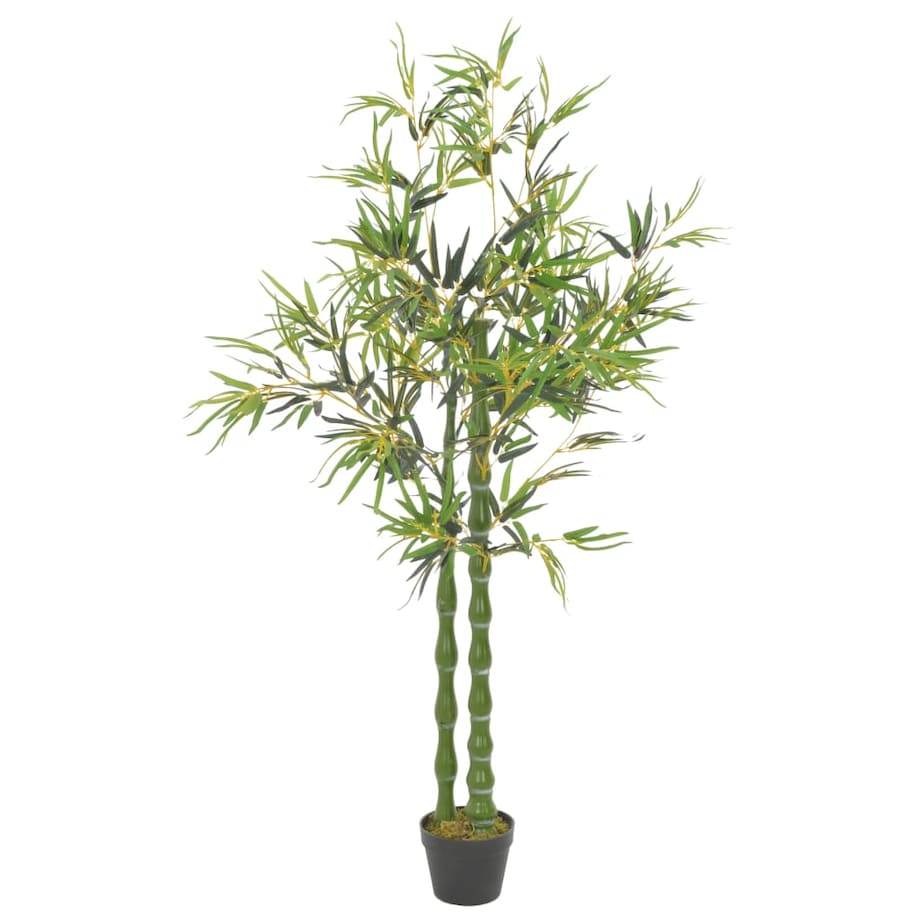 vidaXL Sztuczny bambus z doniczką, zielony, 160 cm